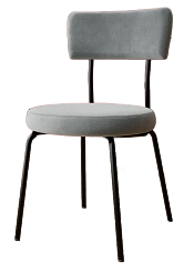 Стул DC-22222 (каркас черный тк.серый/ Velvet HLR-20) Стул DC-22222 (каркас черный тк.серый/ Velvet HLR-20)